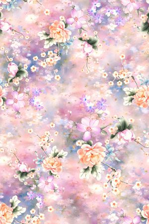 年轻女装印花花型图片
