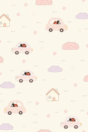 瓢虫印花花型图片