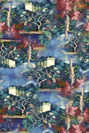 肌理印花花型图片