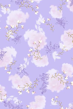 花卉印花花型图片