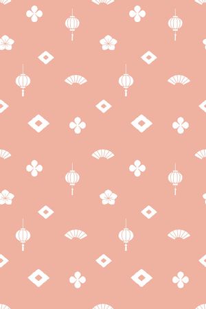中国风印花花型图片