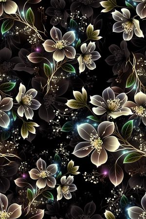 年轻女装印花花型图片