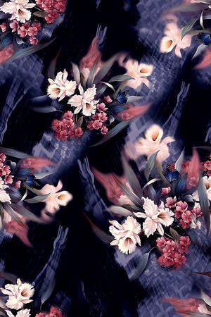 中国风印花花型图片