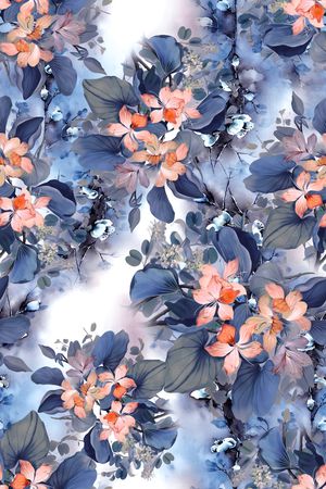 中国风印花花型图片