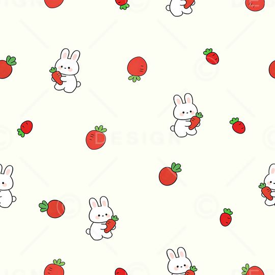 兔子印花花型图片