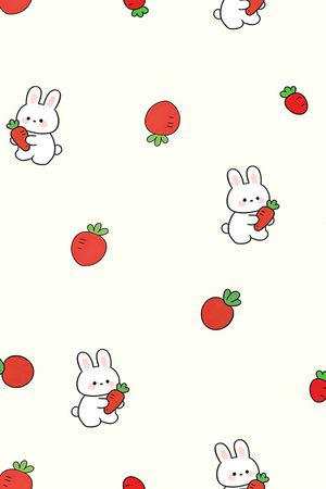 兔子印花花型图片