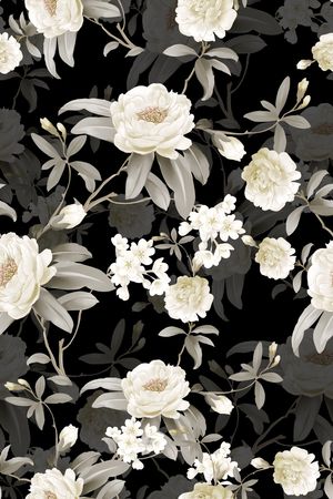 年轻女装印花花型图片