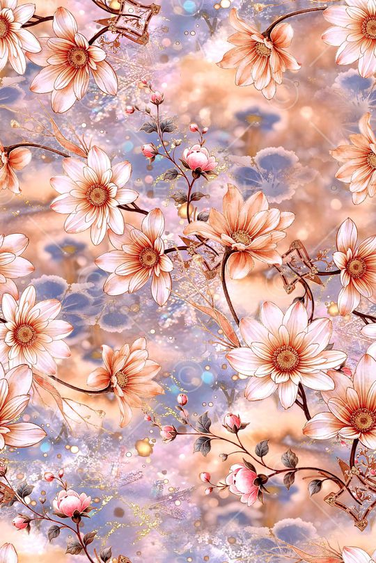 年轻女装印花花型图片