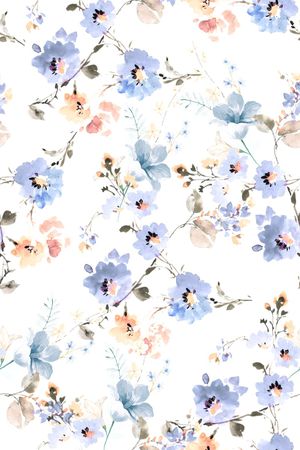花卉印花花型图片