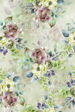 年轻女装印花花型图片