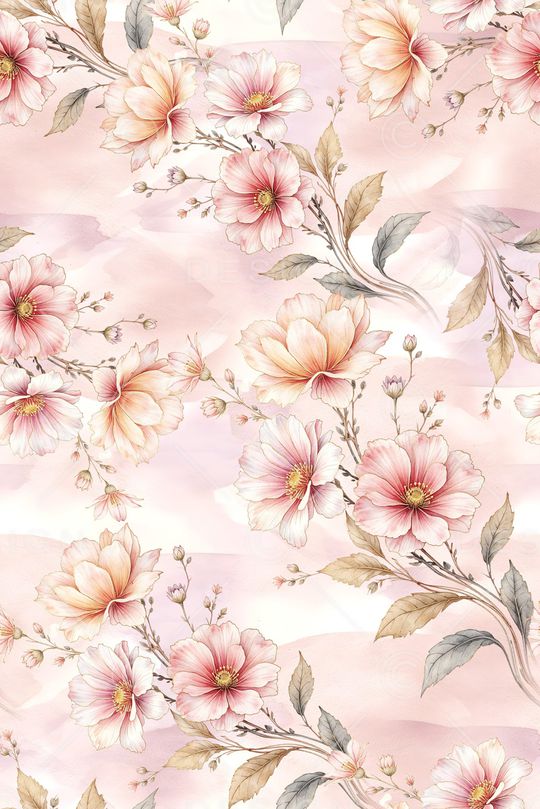 年轻女装印花花型图片