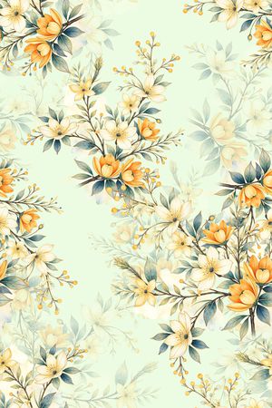 年轻女装印花花型图片