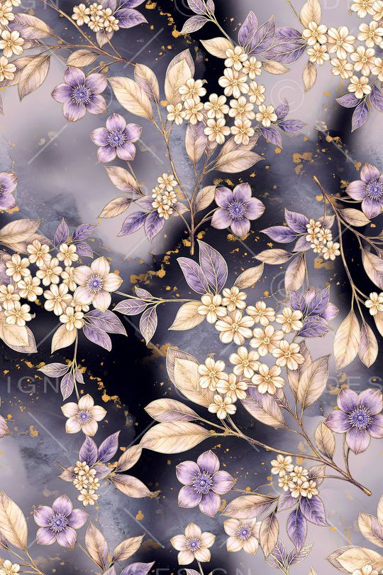 年轻女装印花花型图片