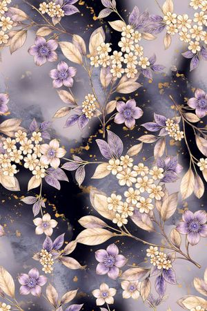 年轻女装印花花型图片