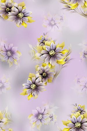 花卉印花花型图片