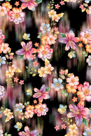 年轻女装印花花型图片