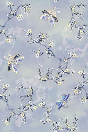 中国风印花花型图片