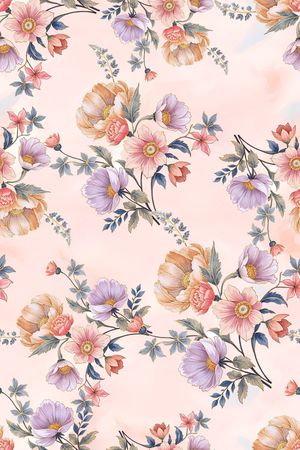 年轻女装印花花型图片