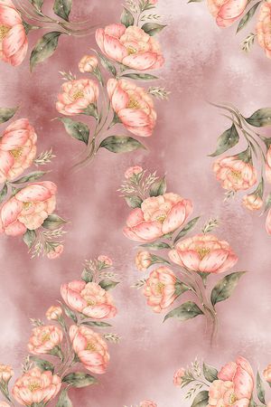 年轻女装印花花型图片