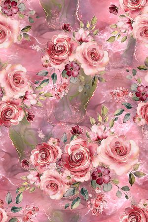 年轻女装印花花型图片