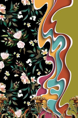 民族风印花花型图片