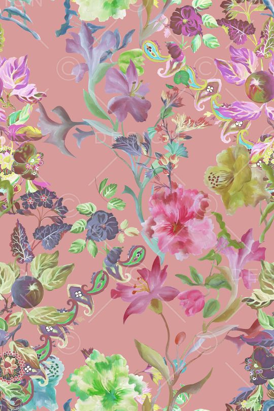 年轻女装印花花型图片