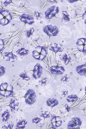 年轻女装印花花型图片
