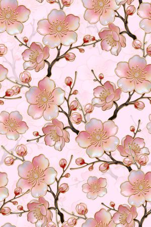 中国风印花花型图片