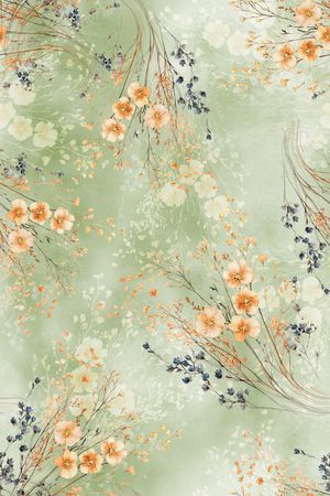 年轻女装印花花型图片