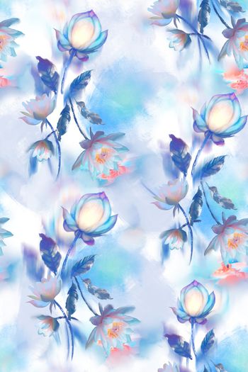 花卉印花花型图片