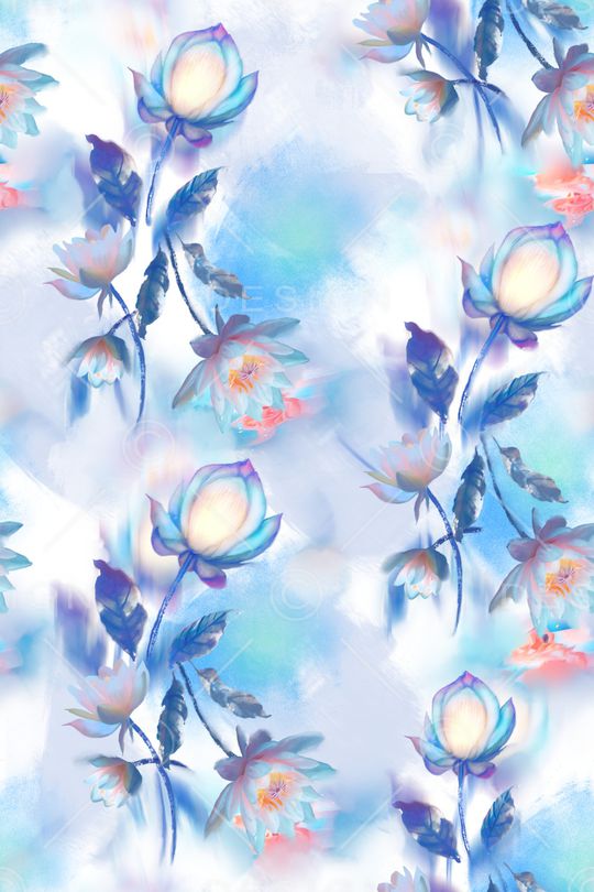 花卉印花花型图片