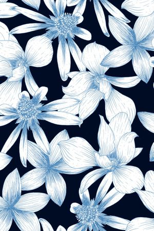 花卉印花花型图片