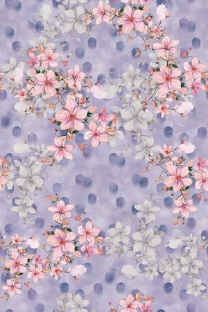 年轻女装印花花型图片