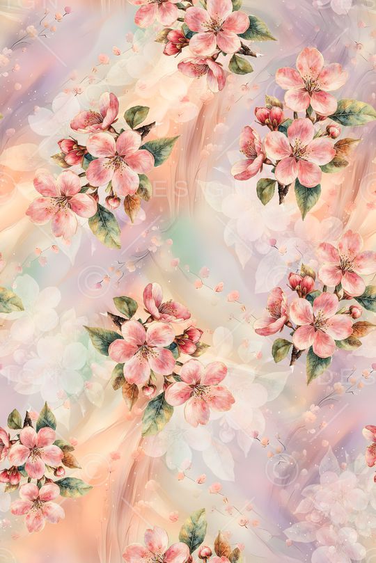 年轻女装印花花型图片