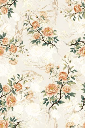 年轻女装印花花型图片