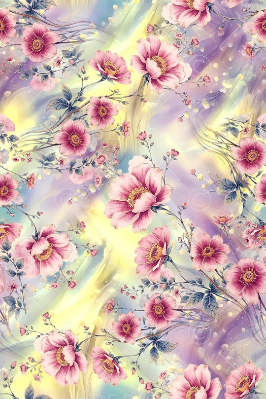 年轻女装印花花型图片