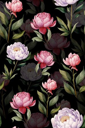 年轻女装印花花型图片