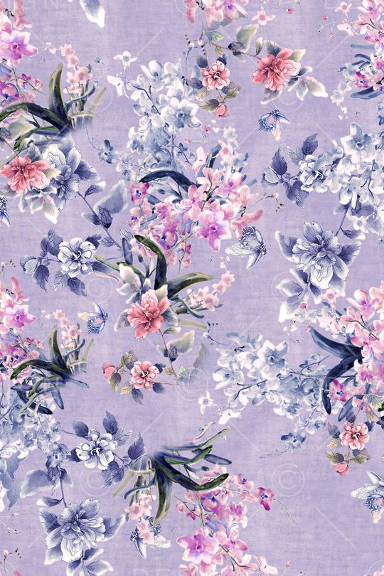 年轻女装印花花型图片