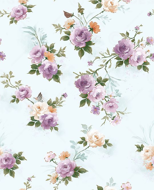 影花印花花型图片