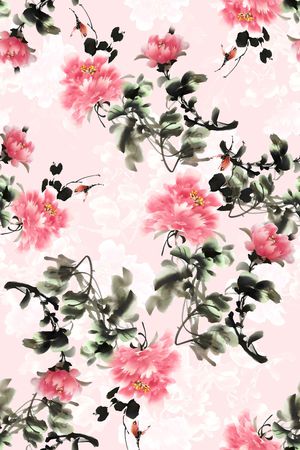 年轻女装印花花型图片
