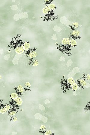 年轻女装印花花型图片