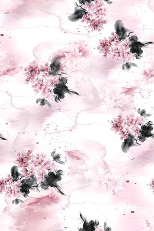 年轻女装印花花型图片