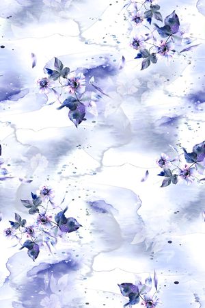 年轻女装印花花型图片