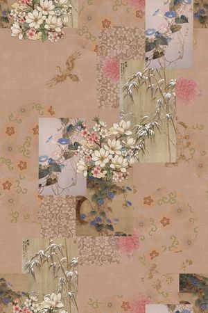 中国风印花花型图片
