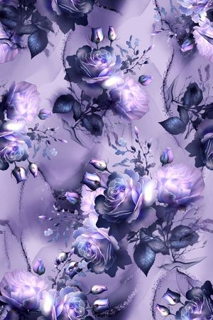 年轻女装印花花型图片