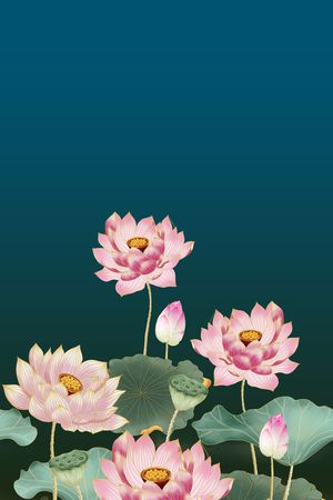 定位花印花花型图片