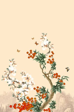 中国风印花花型图片