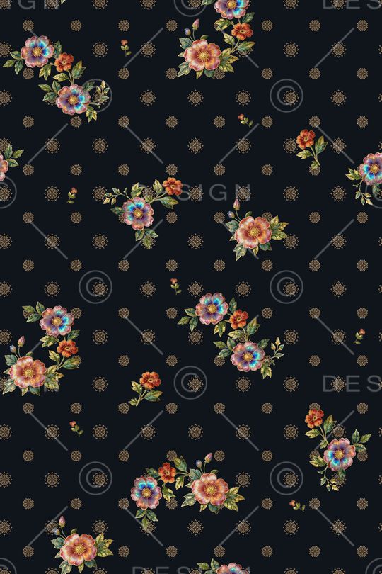 花卉印花花型图片