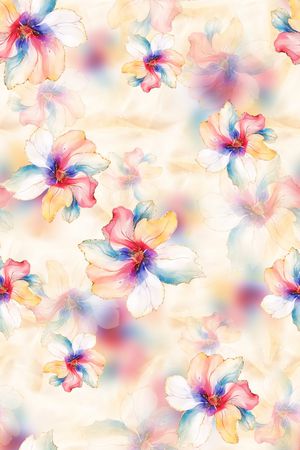 小碎花印花花型图片