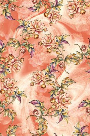 年轻女装印花花型图片